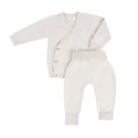 Livella Wickeljacke mit Bundhose aus Merinowolle Creme 50 bis 62