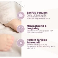 Livella Wickeljacke mit Bundhose aus Merinowolle Creme 50 bis 62