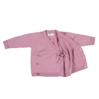 Livella Wickeljacke mit Bundhose aus Merinowolle Alt-Rosa 62 bis 74