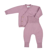 Livella Wickeljacke mit Bundhose aus Merinowolle Alt-Rosa 62 bis 74
