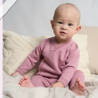 Livella Wickeljacke mit Bundhose aus Merinowolle Alt-Rosa 62 bis 74