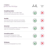 Livella Babydecke 100% Bio-Baumwolle helblau